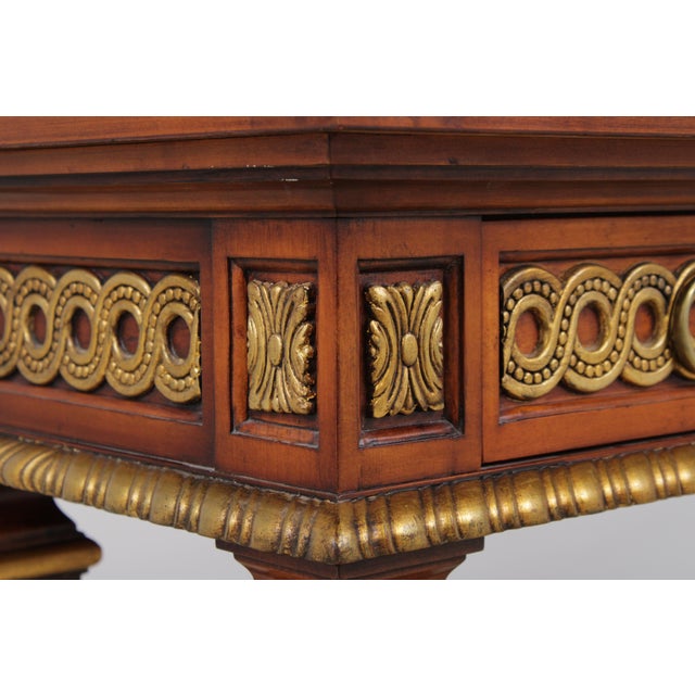 John Widdicomb Italian Inlaid Gold Gilt Console Table For Sale - Image 11 of 18