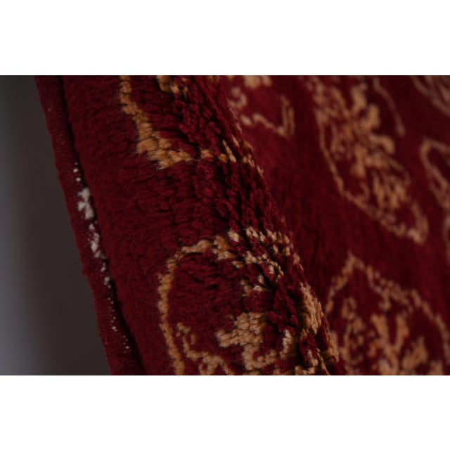 1960s Vintage Wool Turkish Tulu Rug 3'7'' X 7'7'' For Sale - Image 9 of 10