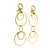 Elegant and fluid, these vintage pierced drop earrings by Aletto Brothers are crafted in 18K yellow gold and designed as a...