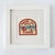 Florida Panama City Beach Vintage Patch White Wood Framed For Sale - Image 4 of 4