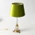 Mid-Century Modern Italian Crystal Glass and Brass Table Lamp, 1960s For Sale - Image 3 of 10