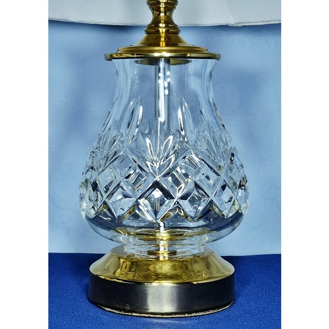 Mid-Century Modern 1990s Set of Two Waterford Crystal Fiona Table Lamps For Sale - Image 3 of 12