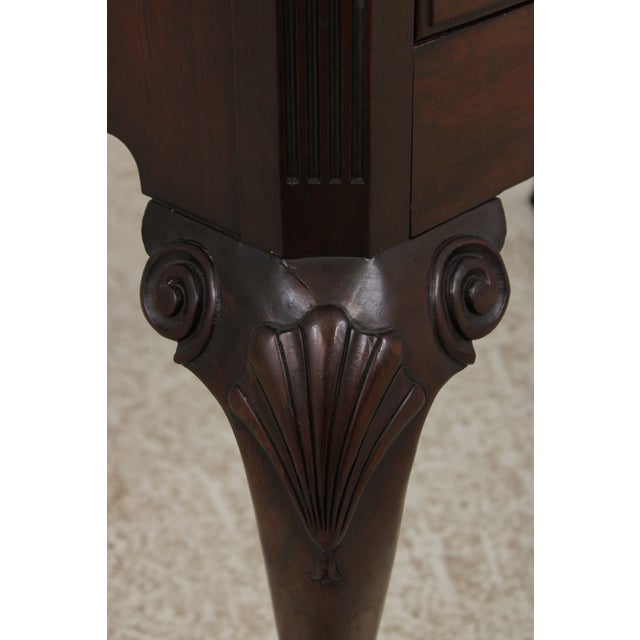 Colonial Edison Institute Henry Ford Chippendale Mahogany Lowboy For Sale - Image 12 of 14