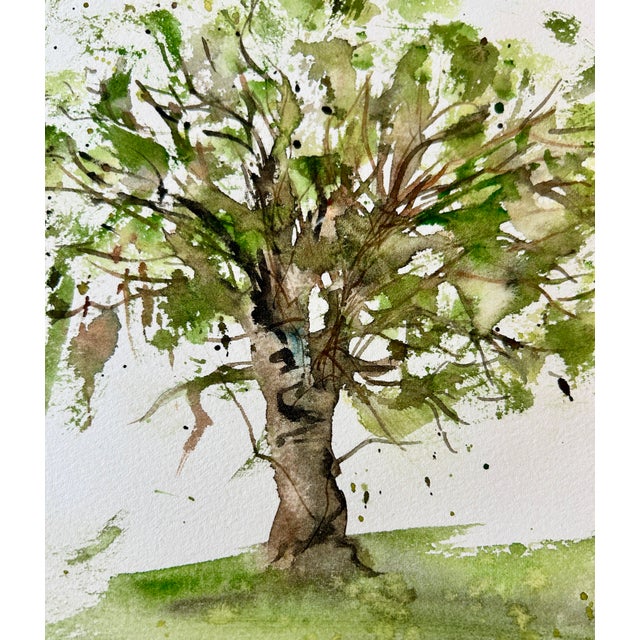 Giclee Print “Avocado Tree” Watercolor Painting For Sale - Image 9 of 10