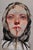 Barb by Ryan Morse | Oil on Paper Portrait of a Young Person with a Cigarette For Sale