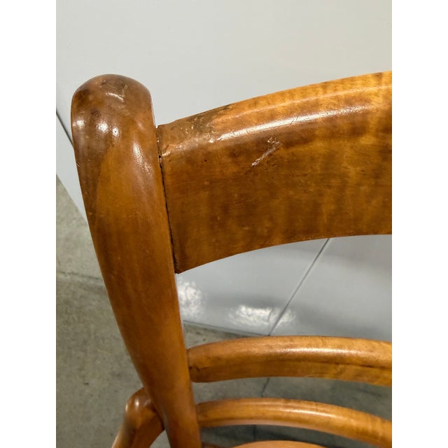 Antique Victorian Eastlake Style Ladderback Cane Occasional Chairs - Pair For Sale - Image 11 of 12