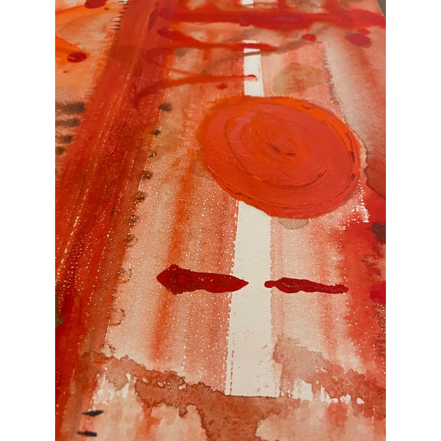 Mid-Century Modern 1952 Robert Colborne Abstract Oil Painting For Sale - Image 3 of 6