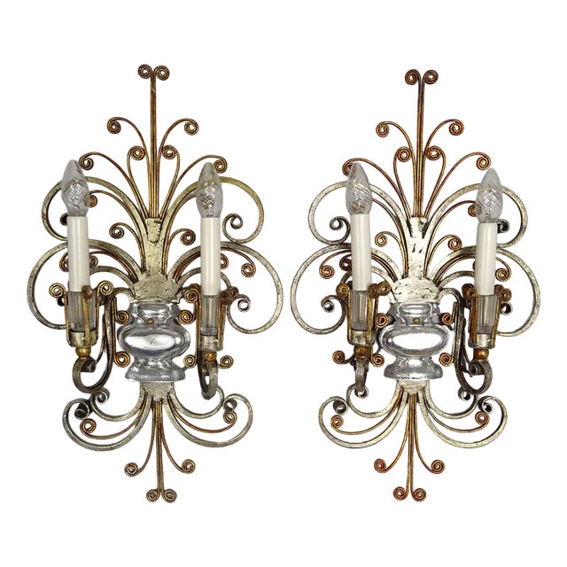 Vintage Italian Wall Lights from Banci Firenze, 1950s, Set of 2 For Sale