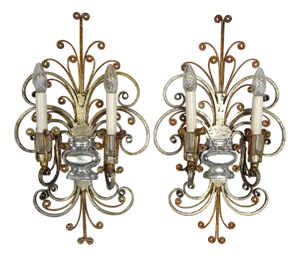Vintage Italian Wall Lights from Banci Firenze, 1950s, Set of 2