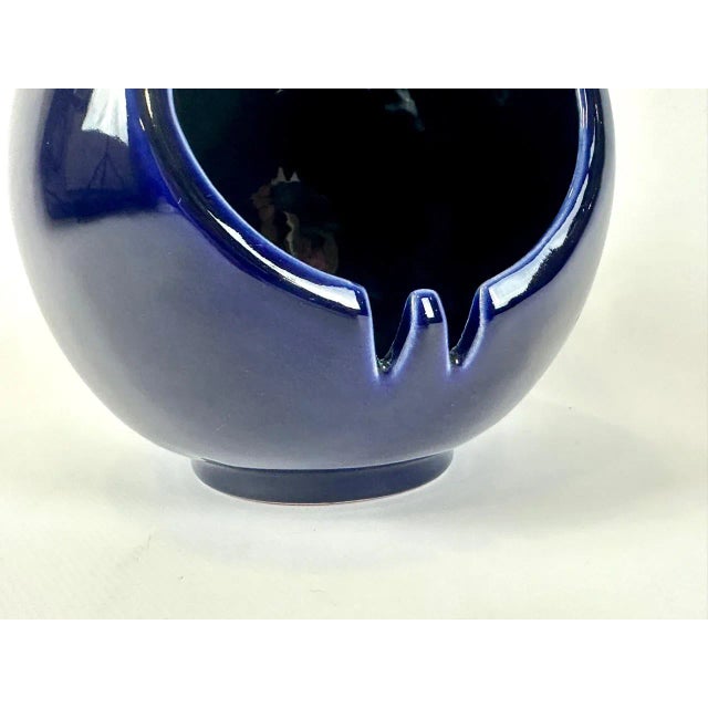 Mid-Century Modern Large Space Age German Pottery Spherical Ball Ashtray, 1960s For Sale - Image 3 of 7