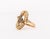 Late 20th Century 14k Yellow Gold Diamond and Sapphire Ring For Sale - Image 5 of 9