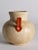 Art Deco Beige Ceramic Vase with Red Handles by Anna-Lisa Thomson for Upsala Ekeby, 1930s For Sale - Image 4 of 16