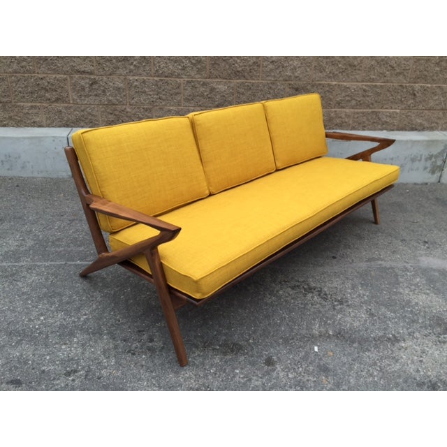 MidCentury Walnut "Z" Sofa Chairish