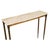 Antique Italian Brunished and Gilt Brass Console with Carrara Marble Top, Venice, 1920s For Sale - Image 9 of 9
