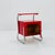 Bauhaus Nightstand with Shelf in Red, 1970s For Sale - Image 6 of 11