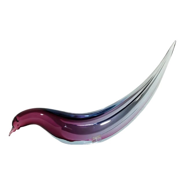 Murano Crystal Bird by Livius Seguso, Italy, 1970s For Sale
