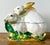 Vintage Regency Italian Glazed Ceramic Rabbit Lidded Casserole For Sale - Image 11 of 12