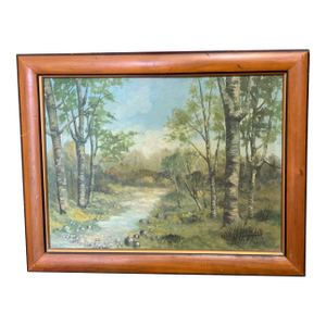 Signed "M. Mulatti" Patagonian Landscape Oil Painting