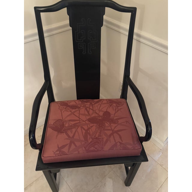 Century Furniture’s famous designer, Raymond Sobota’s signature Chin Hua dining room table with 8 chairs( 2 armed chairs &...