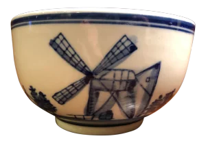 1950s Delft Style Blue and White Bowl