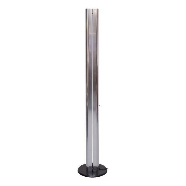 Italian Chrome Megaron Floor Lamp by Gianfranco Frattini for Artemide, 1970s For Sale
