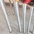 Metal Vintage Aluminum and Plastic Wire Armchairs from Scoubidou, 1950s, Set of 5 For Sale - Image 7 of 17