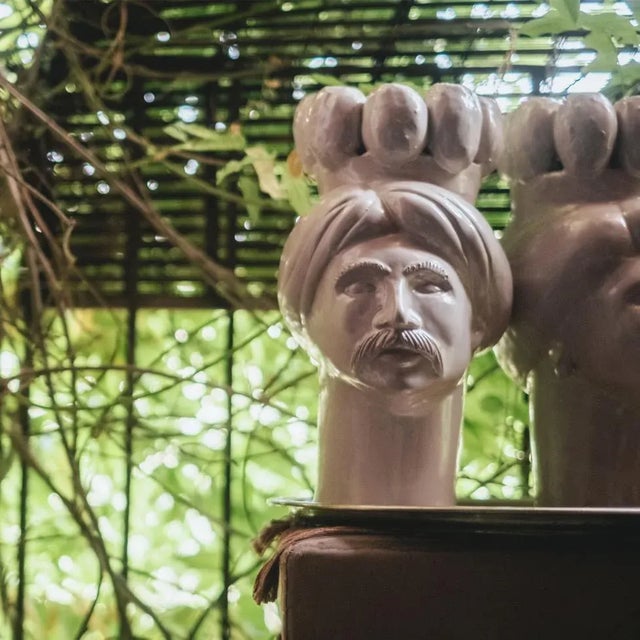 Contemporary Soliman of India White of the Peloritans Sculpture by Crita For Sale - Image 3 of 4