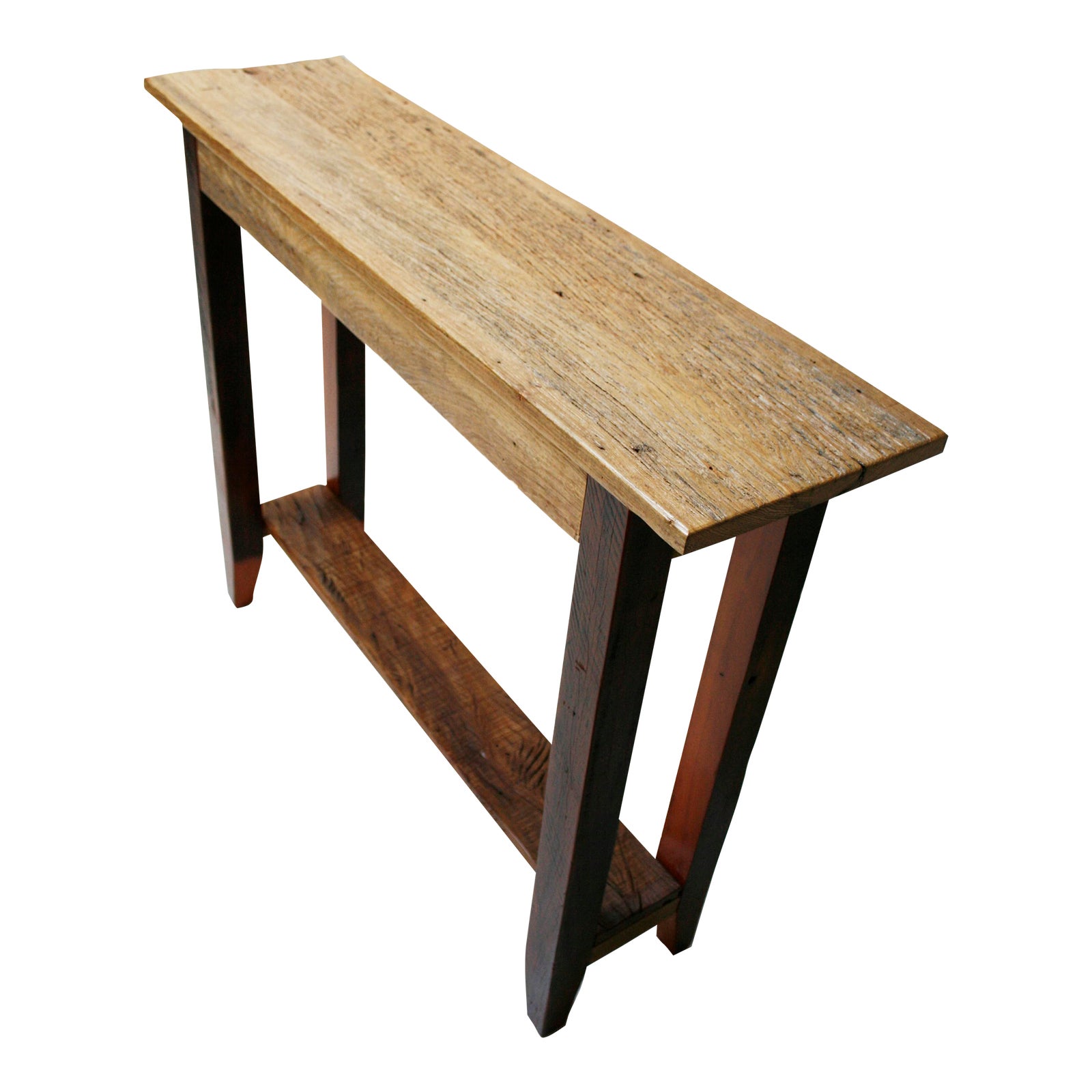 Amish Made Reclaimed Hardwood Console Table | Chairish