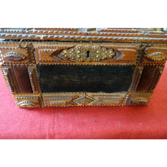 Vintage Sewing Box, 1920s For Sale - Image 4 of 8