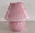 Italian Pink Swirl Murano Glass Mushroom Table Lamp, 1970s For Sale - Image 6 of 14