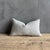 12 x 20 Color: Off White / Light Gray Blue Undertone Belgian Otis linen pillow in Greige / Snow — a refined, soft-white...