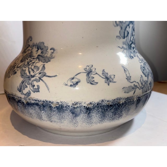 Blue 1900s Victorian Umbrella Stand by Maddocks Lamberton Pottery Trenton, Nj For Sale - Image 8 of 11