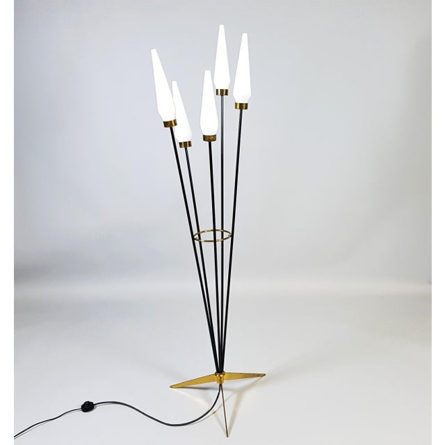 Metal Floor Lamp from Stilnovo, Italy, 1950s For Sale - Image 7 of 7