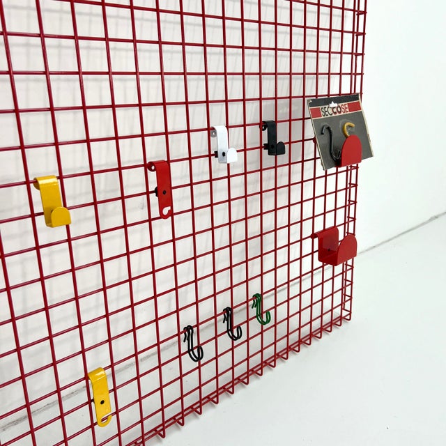 Postmodern Binetta Wall Organizer by Boccato, Gigante & Zambusi for Seccose, 1980s For Sale - Image 3 of 6
