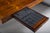 Executive Desk in Fine Hardwood Veneer on Nickel-Plated Steel Legs, 1970s For Sale - Image 4 of 18
