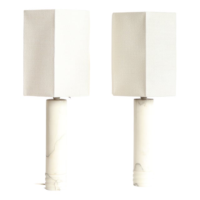 Swedish Marble Model B-10 Table Lamps by Bergboms, 1960s, Set of 2 For Sale