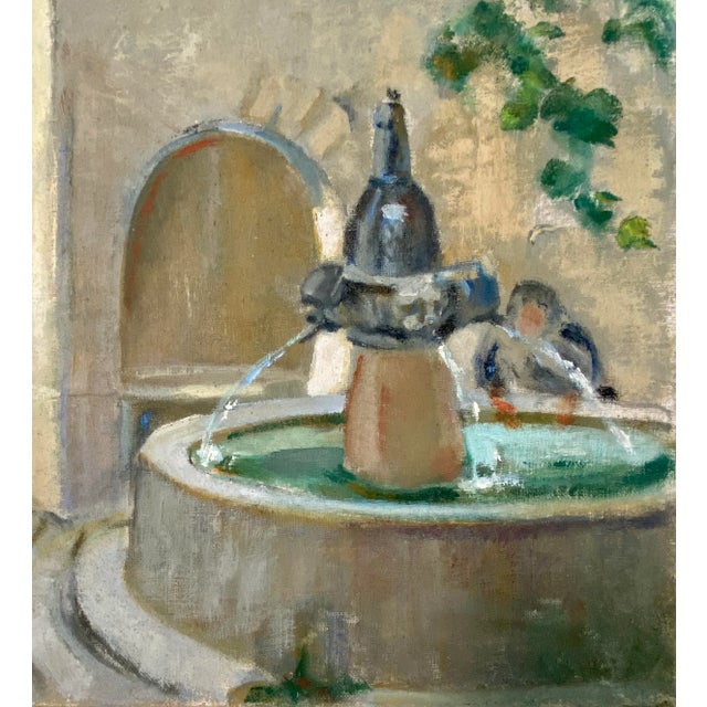 French Provincial 1900s French Landscape Oil on Canvas Painting For Sale - Image 3 of 4