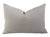 2020s French Brown W/ Cream Appliqué Stripes Wool/Linen Feather/Down Pillow For Sale - Image 5 of 7