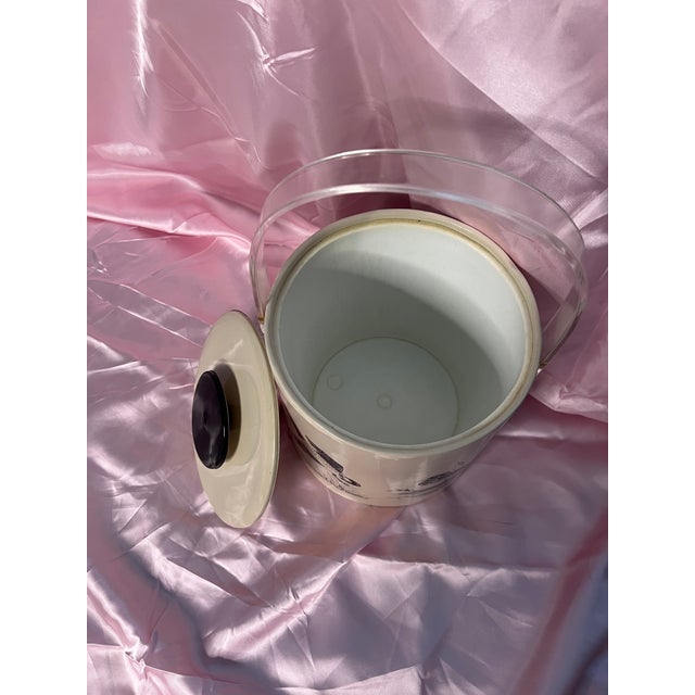 1990s Vintage Duck Glasses With Matching Ice Bucket Set- 7 Pieces For Sale - Image 5 of 6