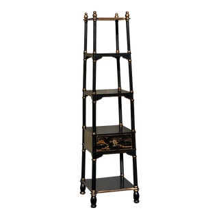 1990s Graduated Chinoiserie 5 Tier Etagere For Sale