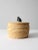 Mid 20th Century Vintage Basket With Lid and Carved Stone Handle For Sale - Image 5 of 13