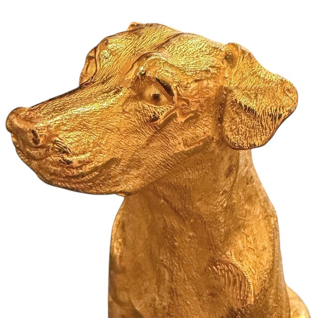 Gilt Bronze Labrador Retriever For Sale - Image 11 of 15