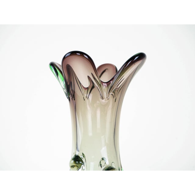 1960s Italian Green Murano Glass Vase, 1960s For Sale - Image 5 of 13