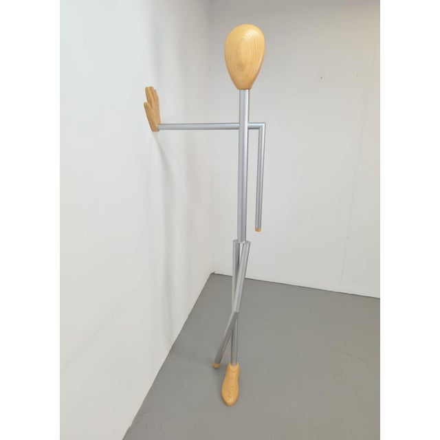 Wood Vintage Wall-Mounted Coat Hanger, 1980s For Sale - Image 7 of 15
