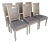Restoration Hardware Set of 6 French Louis XVI Style Upholstered Dining Chairs in Belgian Linen For Sale