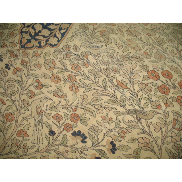 Zabihi Collection Pictorial Paradise Antique Tabriz Oversize Tree of Life Rug For Sale - Image 12 of 18