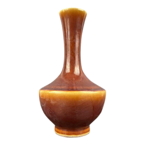 Vintage Chinese Porcelain Qing Dynasty Yongzheng Marked Flambé Glaze Porcelain Vase, Kiln Variation Glaze Ceramic Bottle