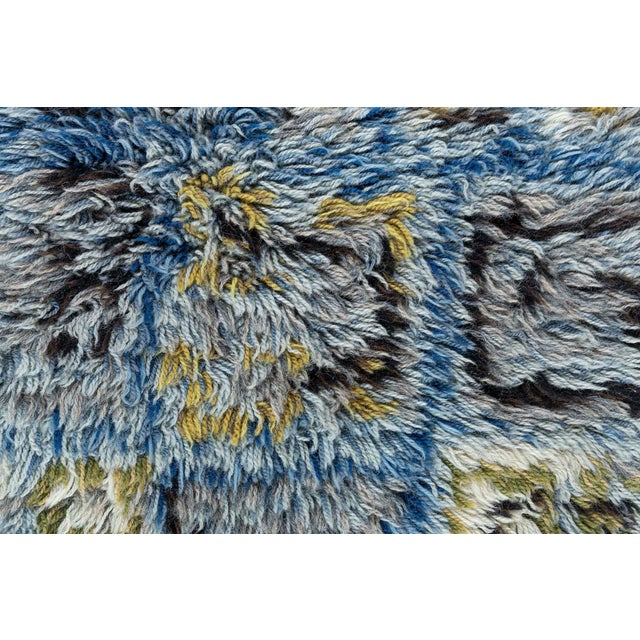 Swedish Rya Rug by Aili Suomi for Sylvi Salonen Doris Leslie Blau Collection For Sale - Image 10 of 10