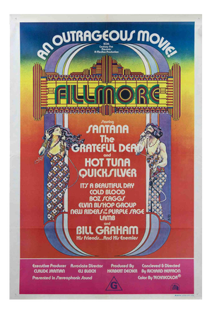 Fillmore Film Poster, USA/Australia, 1972