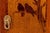 French Art Deco Pine Wood Wall Cabinet with Bird Marquetry & Mirror, 1930s For Sale - Image 6 of 18
